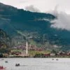 Uzungol lake view  TURKEY - TRABZON - Long lake - Lake with Mosque