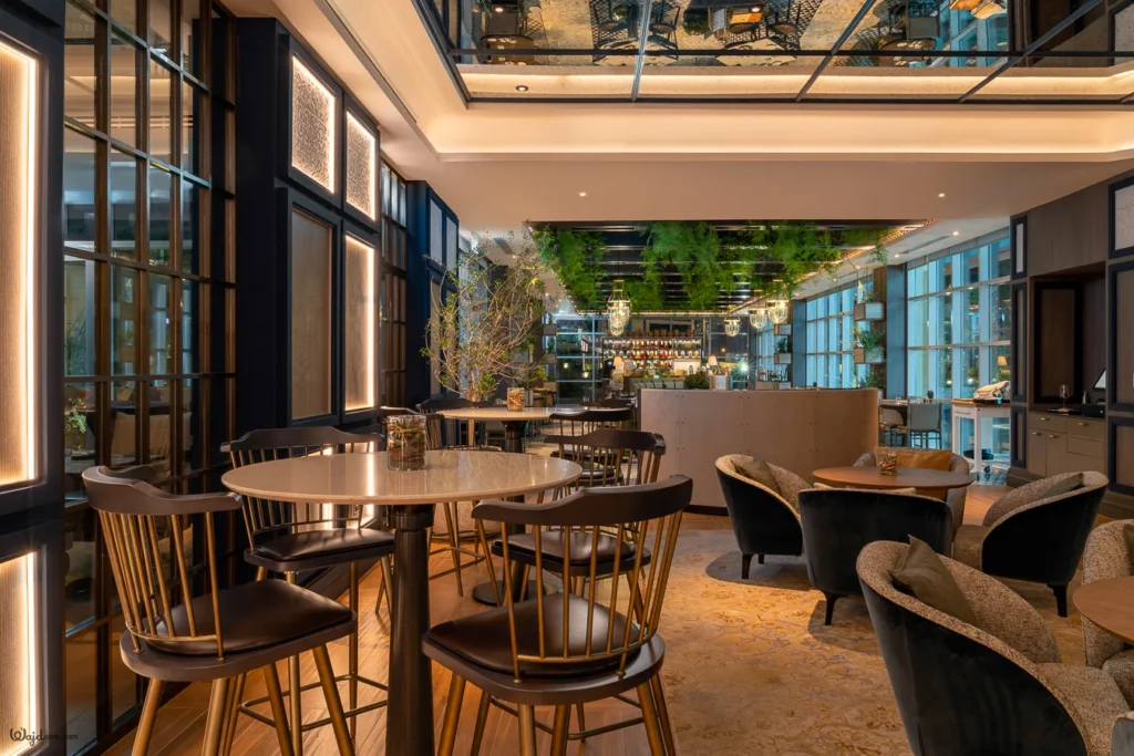 Hotel F&B interior photography for Steak House Resturant inside JW Marriott in Riyadh , Saudi Arabia by Wajd Ramdan