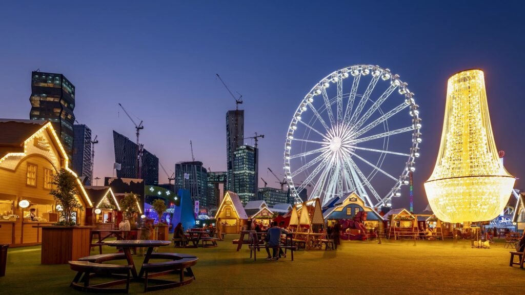 Breathtaking timelapse and hyperlapse videography of Riyadh Season 2019 by Wajd Ramadan, capturing the vibrant energy, lights, and festive atmosphere across the city.