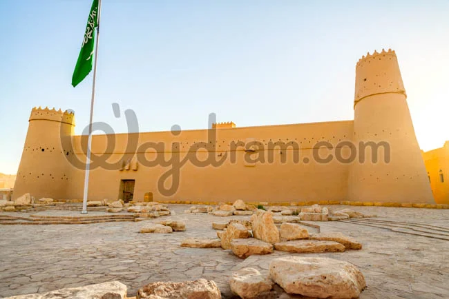 Masmak Fort in Riyadh, Saudi Arabia - Traditional Arab Mud Building - Right