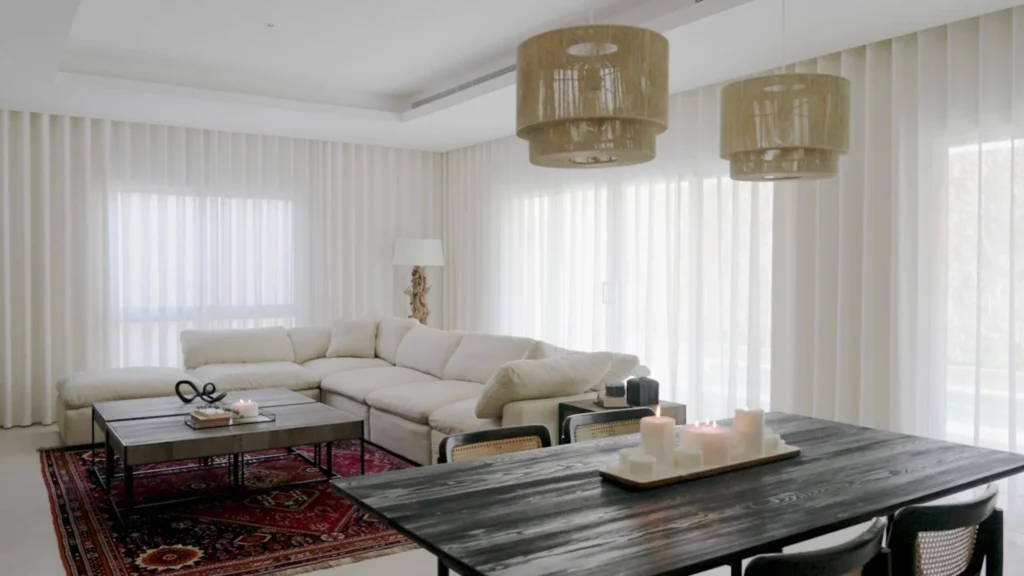 Private villa exterior in Riyadh — architectural videography by Wajd Ramadan for Dimensions, Saudi Arabia.