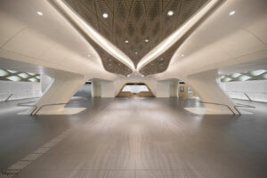 KAFD Metro Station in Riyadh, Saudi Arabia — architectural photography by Wajd Ramadan for LEDFlex.