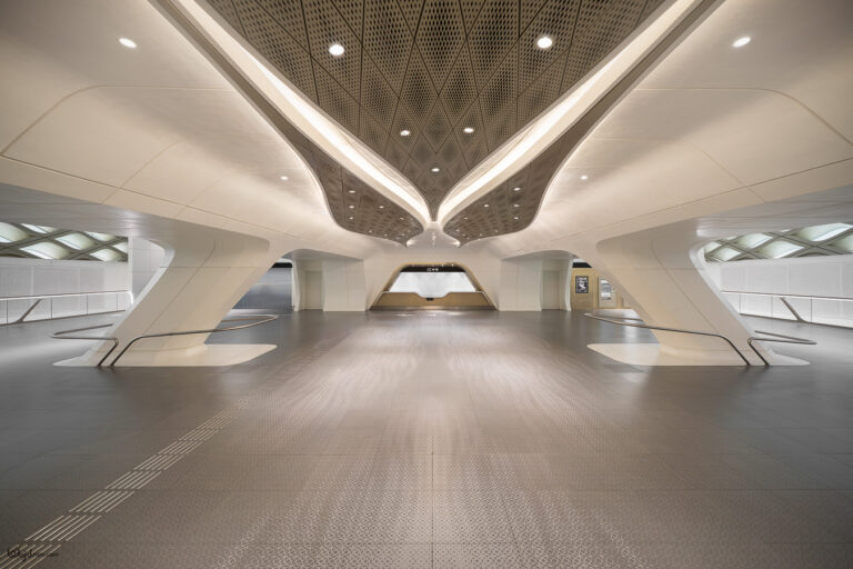 KAFD Metro Station in Riyadh, Saudi Arabia — architectural photography by Wajd Ramadan for LEDFlex.