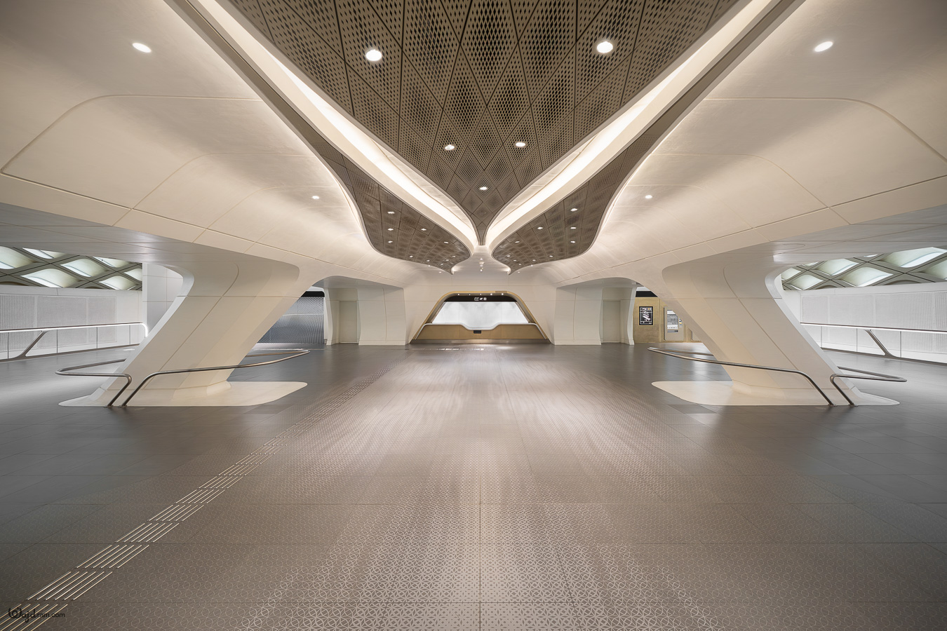 KAFD Metro Station in Riyadh, Saudi Arabia — architectural photography by Wajd Ramadan for LEDFlex.