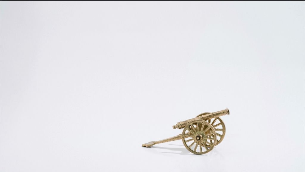 Ramadan Cannon on White background. Festive Greeting Card, Ramadan Kareem