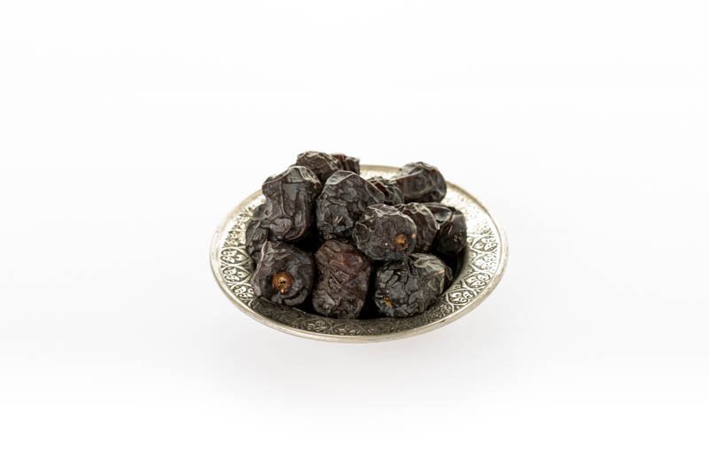 Organic Dates in Plate on White Background – Arab Food – Photo 1