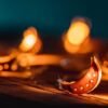 Ramadan Moon with Colorful Bokeh Lights Glowing at Night – Photo 2