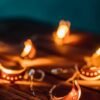 Ramadan Moon with Colorful Bokeh Lights Glowing at Night – Photo 3
