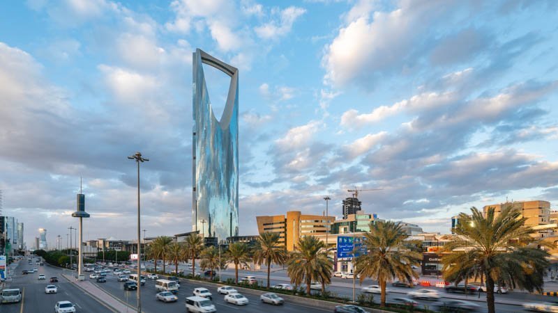 Saudi Arabia Riyadh landscape at Day - Riyadh Tower Kingdom Centre Daylight