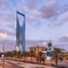 Saudi Arabia Riyadh landscape at Sunset - Riyadh Tower Kingdom Centre Daylight