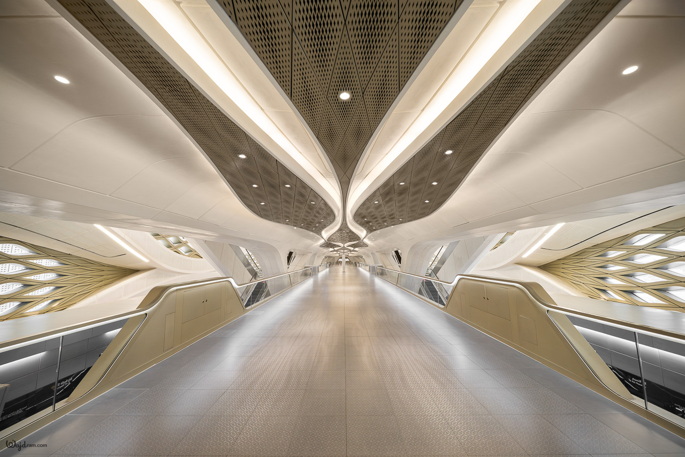KAFD Metro Station in Riyadh, Saudi Arabia — architectural photography by Wajd Ramadan for LEDFlex.
