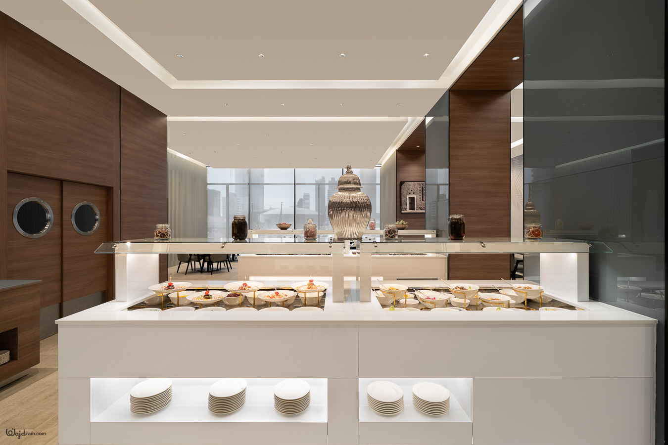 Resturant - architecture photography by Wajd Ramadan for Radisson Blu Sahafa, Riyadh, Saudi Arabia.