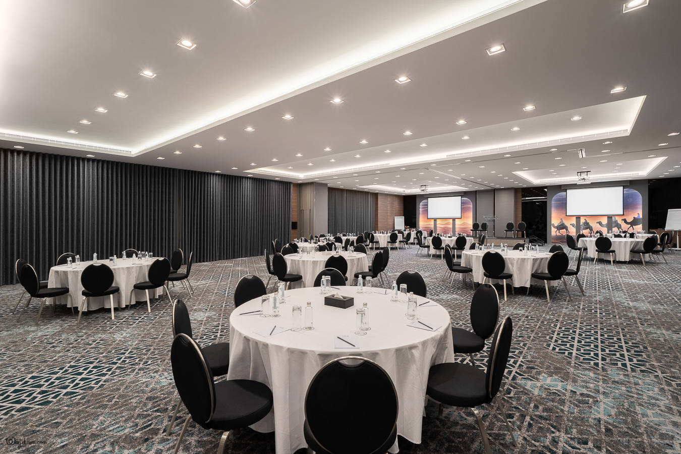 Convention & Exhibition Center - architecture photography by Wajd Ramadan for Radisson Blu Sahafa, Riyadh, Saudi Arabia.